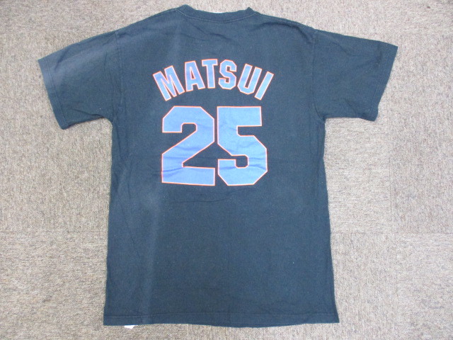 Majestic製　ニューヨーク・メッツ　松井稼頭央　ユニフォーム Tシャツ　メンズL　現 西武ライオンズ 監督 半袖ゲームシャツ メジャー07203_画像6