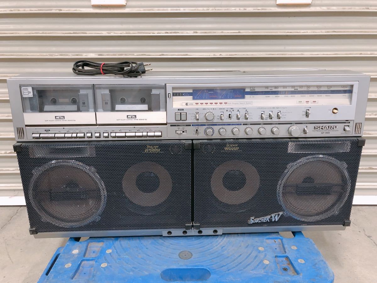 ヤフオク! - ジャンク SHARP シャープ ラジオ付きステレオテープレ...