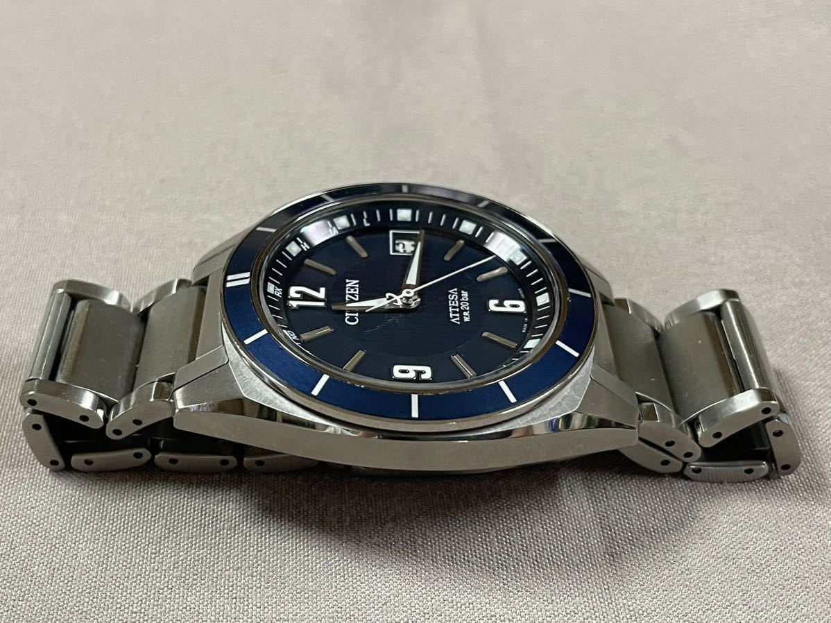 1円スタート】CITIZEN ATTESA シチズン アテッサ H110-T016766 エコ