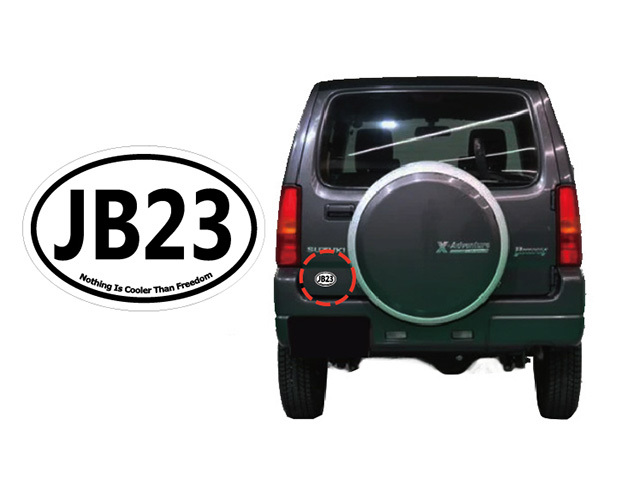 Jimny ジムニー JB23　ビークルIDステッカー(楕円)_P15_画像4