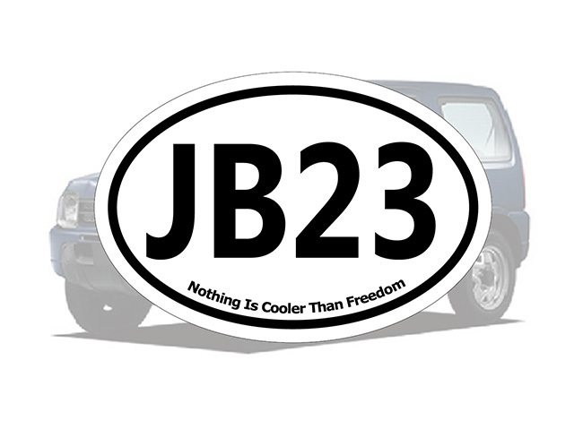 2 pieces set Jimny Jimny JB23 vehicle ID sticker ( ellipse )_203