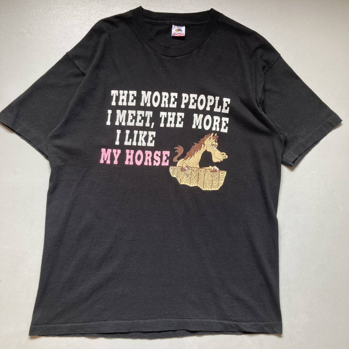 新品 90s my horse Message T-shirt 半袖Tシャツ メッセージTシャツ