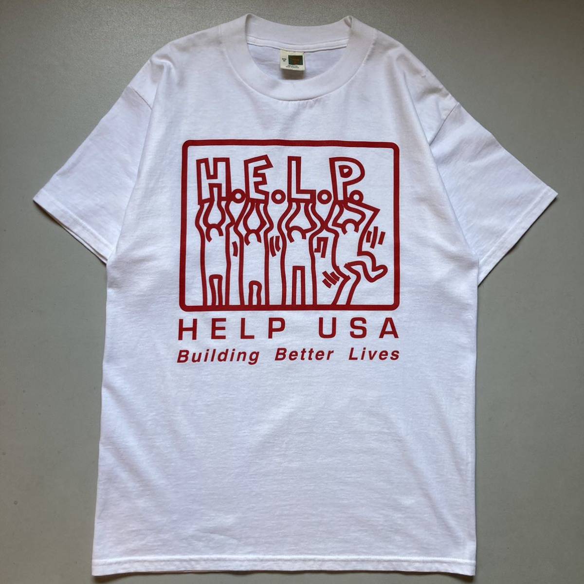 高質で安価 better building USA 「Help T-shirt Haring Keith 〜00s