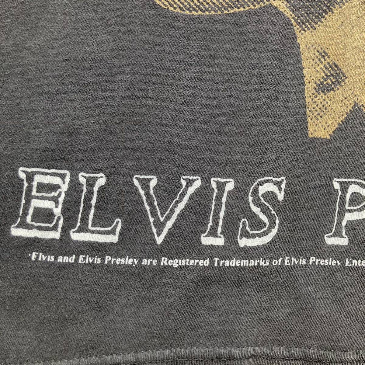 90s ELVIS PRESLEY print T-shirt 「MOSQUITOHEAD 」エルビスプレスリー　Tシャツ USA製 モスキートヘッドBLACK vintage Tee_画像4