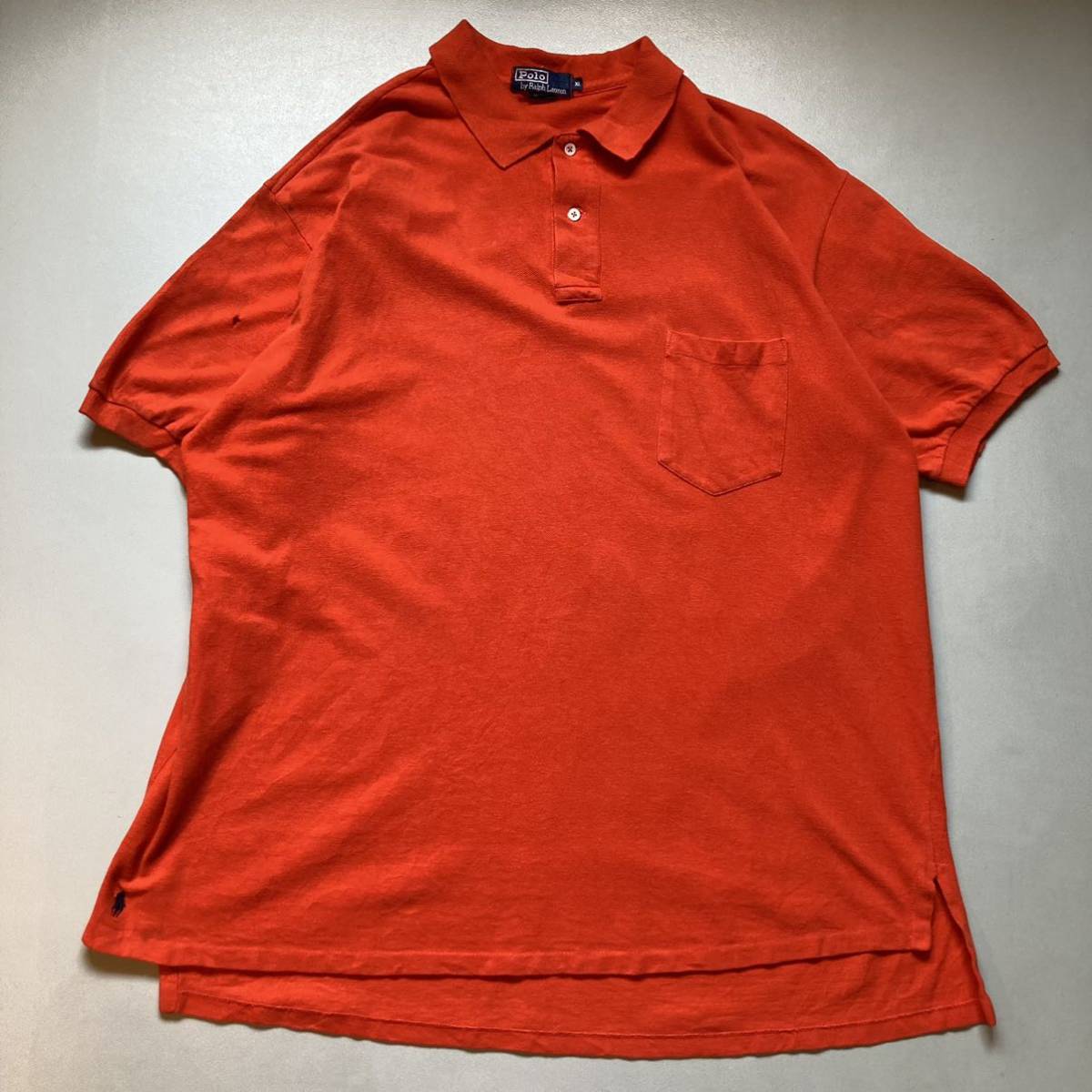90s polo by Ralph Lauren S/S polo shirt ラルフローレン　半袖ポロシャツ　アメリカ製