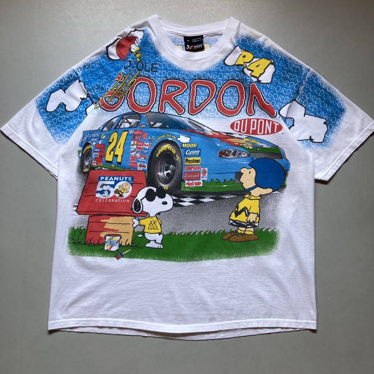 00s Jeff Gordon Nascar Racing Peanuts Snoopy T-shirt スヌーピーTシャツ　半袖Tシャツ