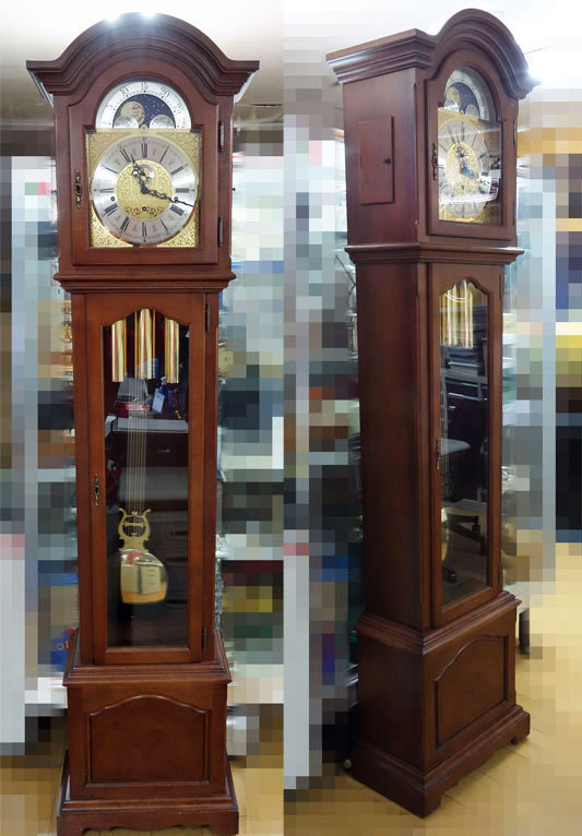 Kieninger 柱時計 高さ208cm ◆ ホールクロック 振り込時計 ◆ ゼンマイ式 ボンボン時計 ナイトオフ ドイツ キニンガー