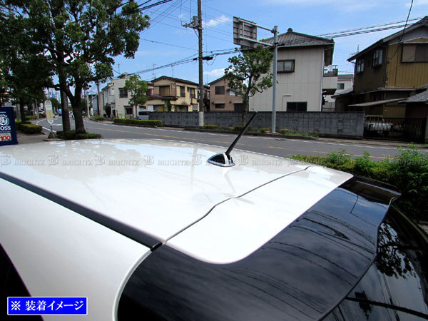 XV GT3 GT7 メッキ アンテナ カバー ガーニッシュ ベゼル ベース ルーフ パネル プレート ラジオ テレビ TV カーナビ Dタイプ ANTENNA－002_画像3