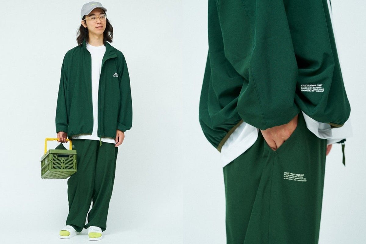 Lサイズ ReFresh Service UTILITY PACKABLE SUIT 緑 グリーン 新品