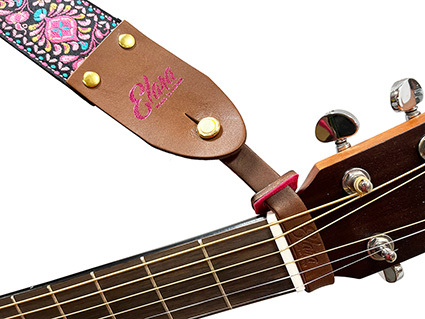 Elara Straps (エララストラップ) Guitar Strap fastener for Acoustic Black ギターストラップ・ファスティナー_画像3