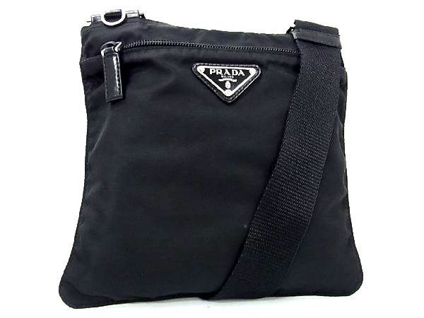 1円 □美品□ PRADA プラダ テスートナイロン ショルダーバッグ クロス