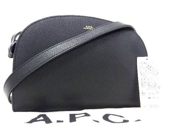 1円 □極美品□ APC アーペーセー ハーフムーンバッグ レザー