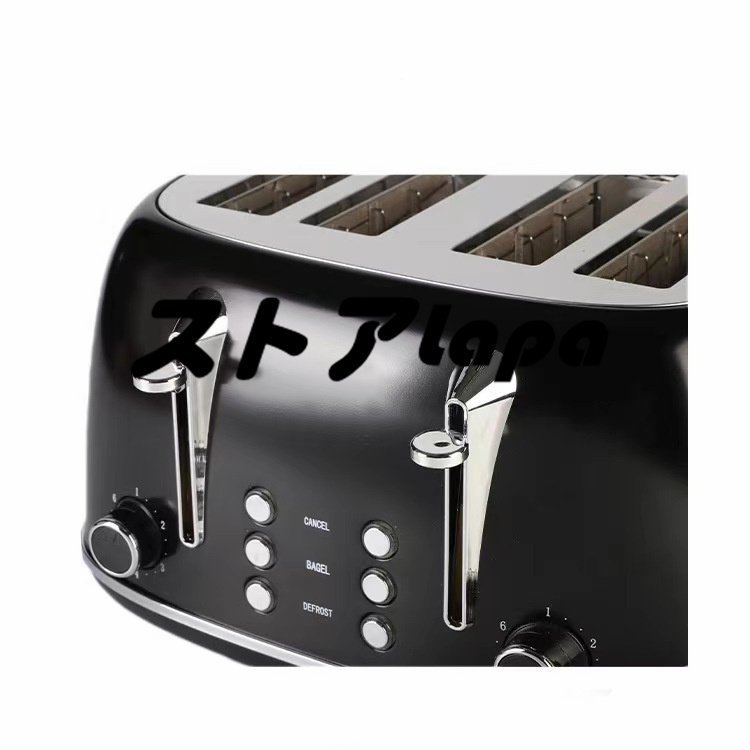 実用★ トースター 4枚焼き ステンレス ミニトースト ボタン式 トースター ベーキングトースター L620_画像4