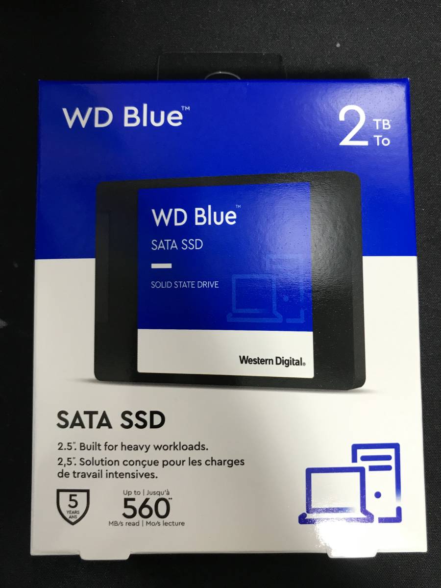 Western Digital WDS200T2B0A 2TB SSD WD Blue 2.5インチ内蔵SSD 使用