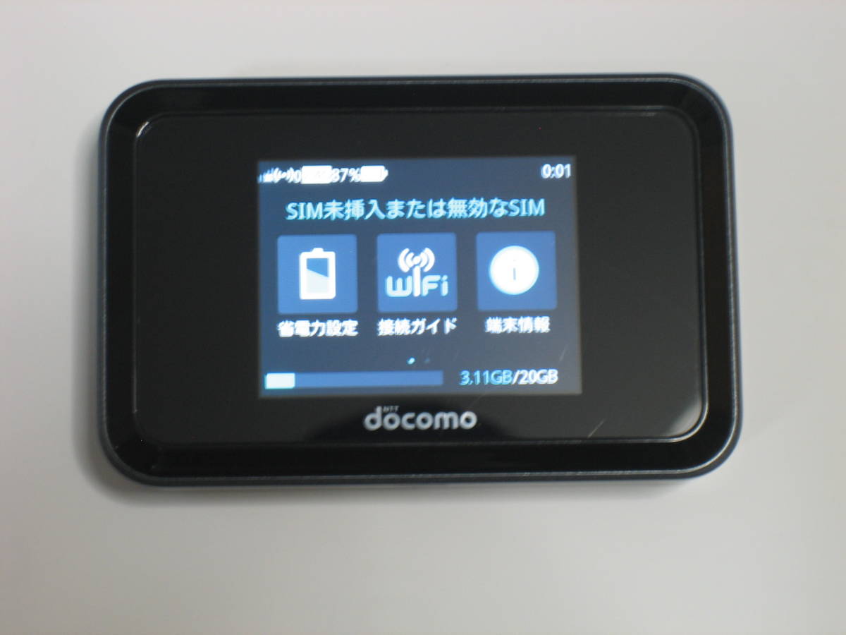 送料 210円：docomo Wi-Fi STATION HW-01H ポケットWi-Fiルーター