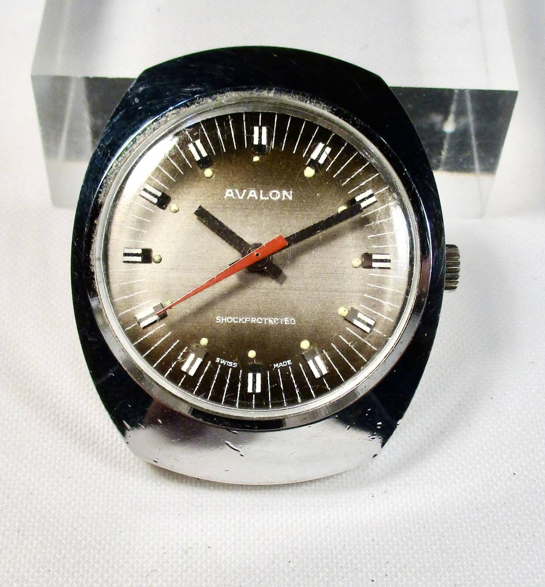 ☆ AVALON ステンレス　紳士用腕時計 1960年頃 スイス