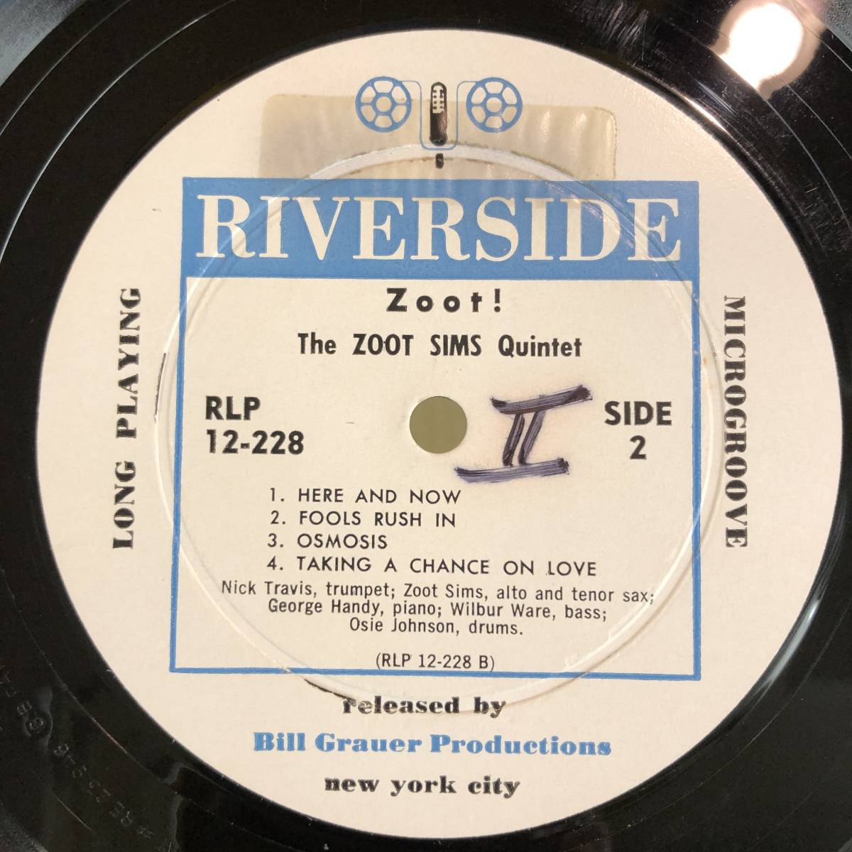 ズート・シムズ ズート！ RLP12-228 Riverside アメリカ盤 Mono Zoot Sims