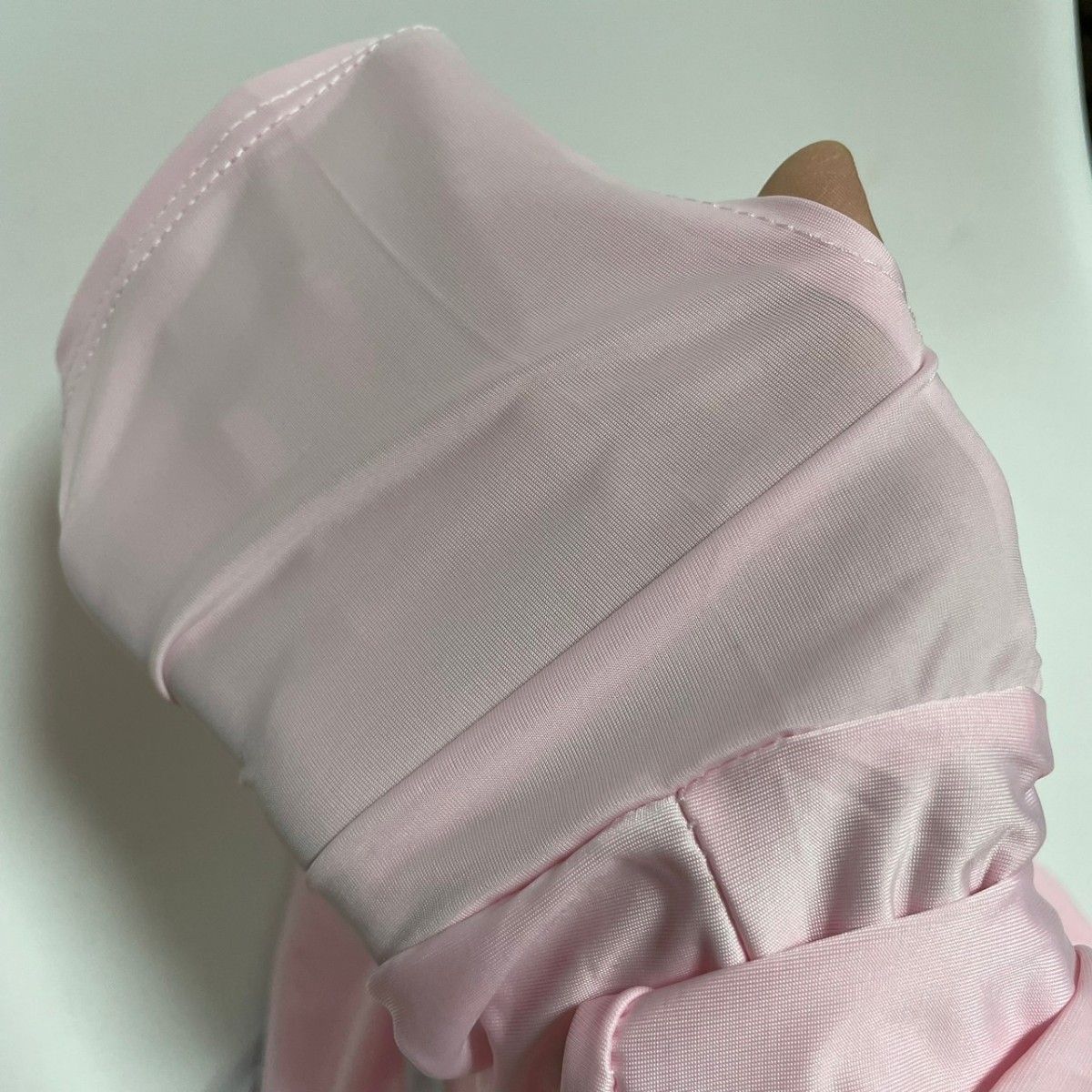 【新品】接触冷感 UVカットパーカー ラッシュガード 水着の上に着る プール 海 夏フェス 体型カバー　ピンク