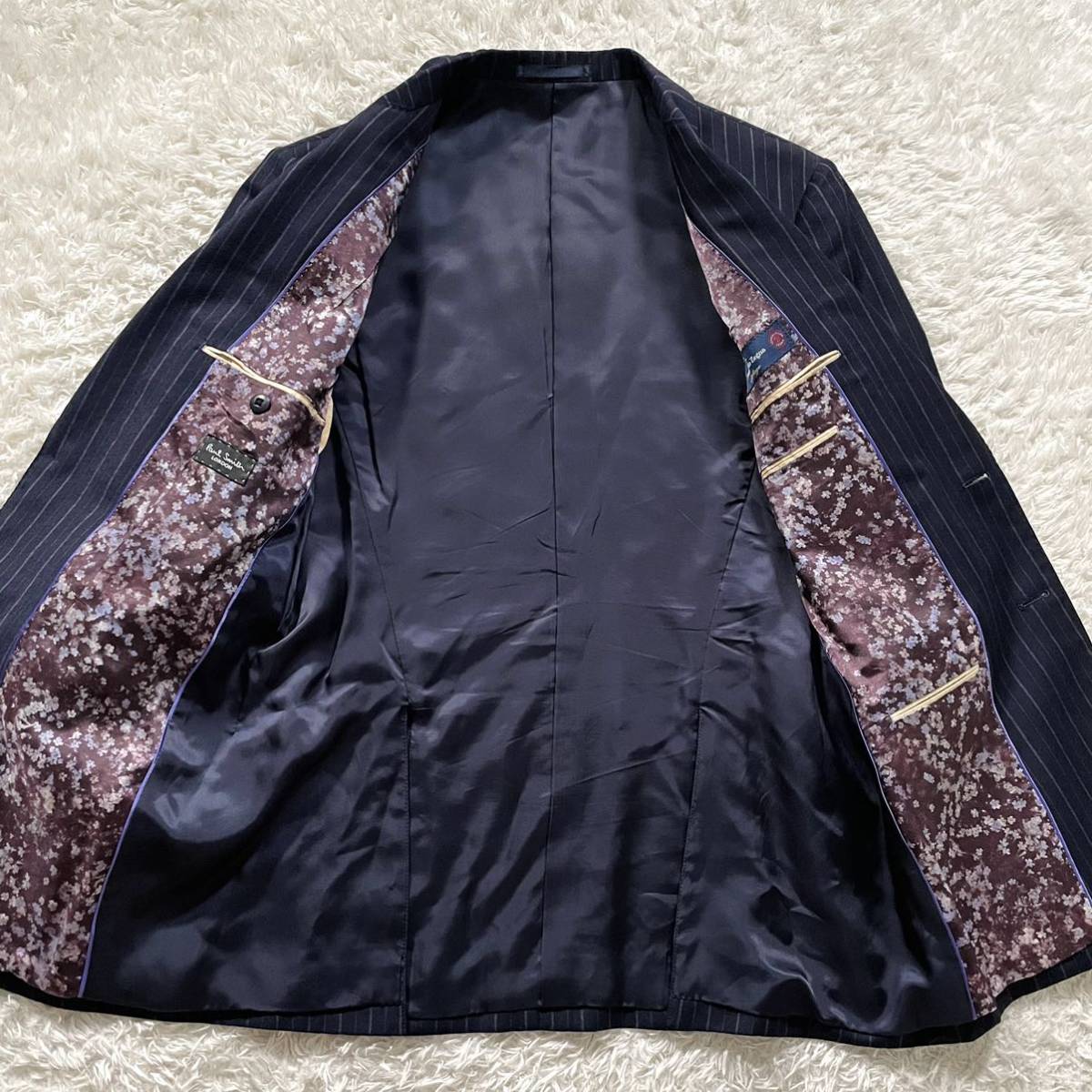 極美品/Lサイズ○ポールスミス×エルメネジルドゼニア スーツ