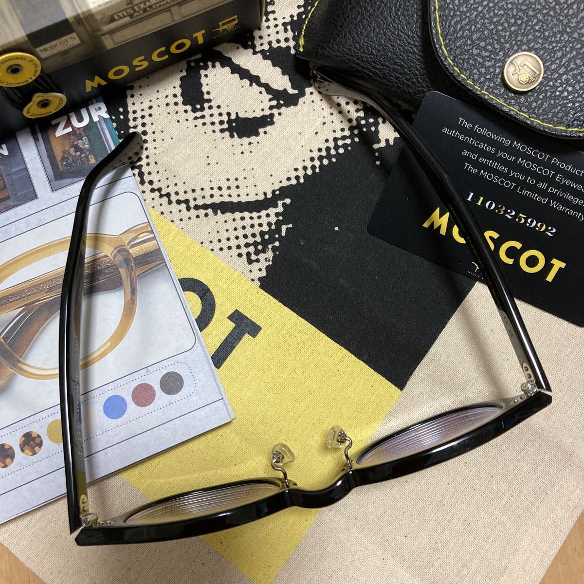 極美品!MOSCOT LEMTOSH (モスコット レムトッシュ) 49□24-145 クリングスパッド(アジアンフィット)