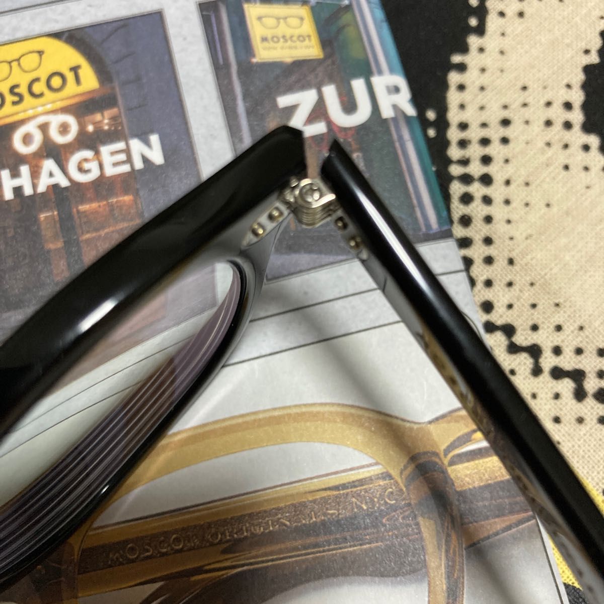 極美品!MOSCOT LEMTOSH (モスコット レムトッシュ) 49□24-145 クリングスパッド(アジアンフィット)