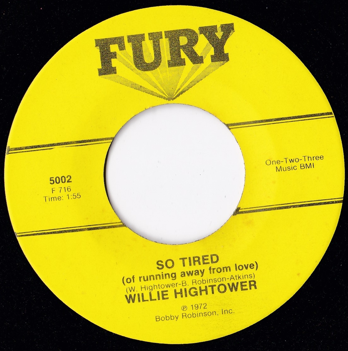 * Hi録音 60's Southern Soul 45 * Willie Hightower *の画像1