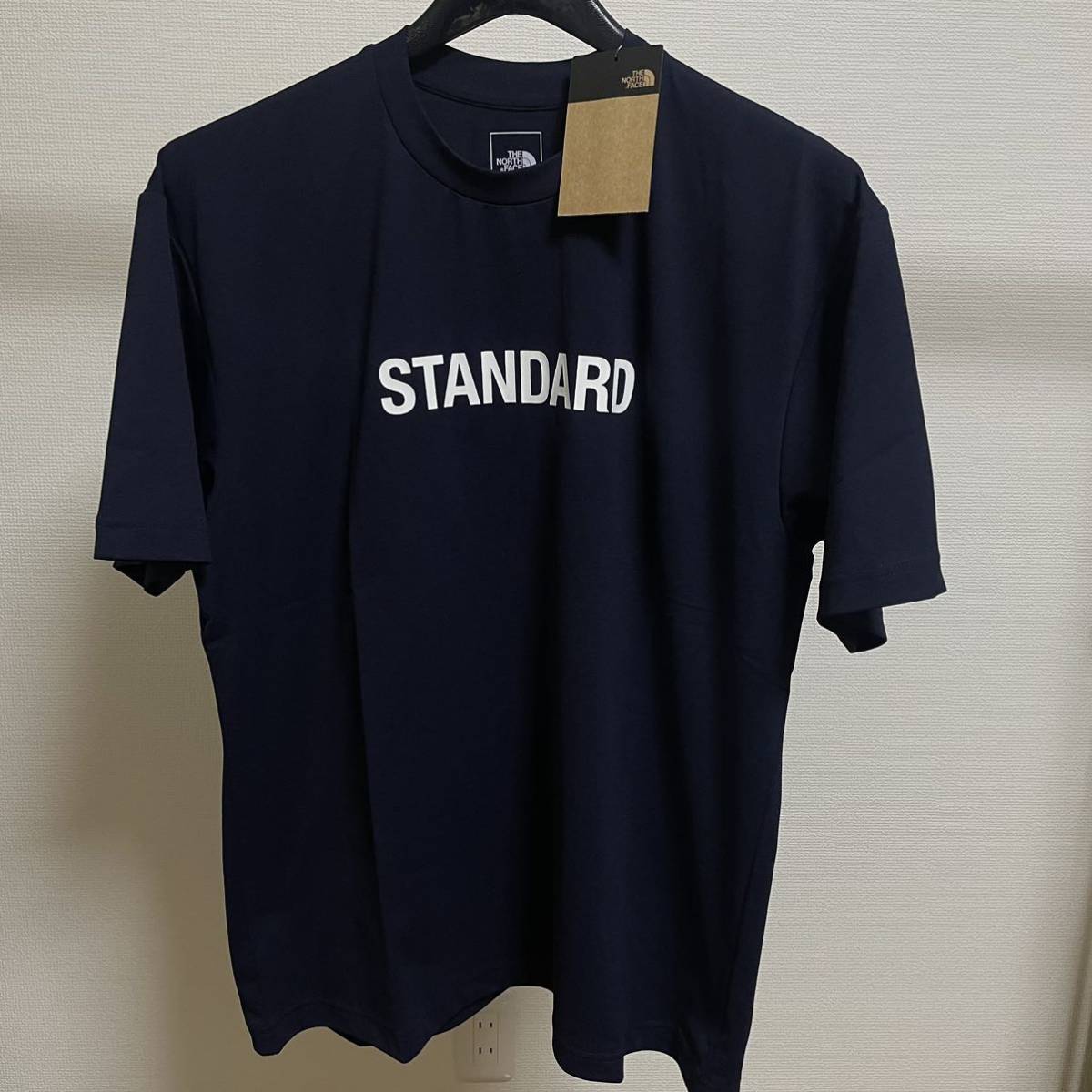 ノースフェイス スタンダード限定 Tシャツ【Lサイズ】S/S STANDARD PARCEL TEE ネイビー 紺【NT32330R】半袖T 直営店限定【新品・送料込】_画像2