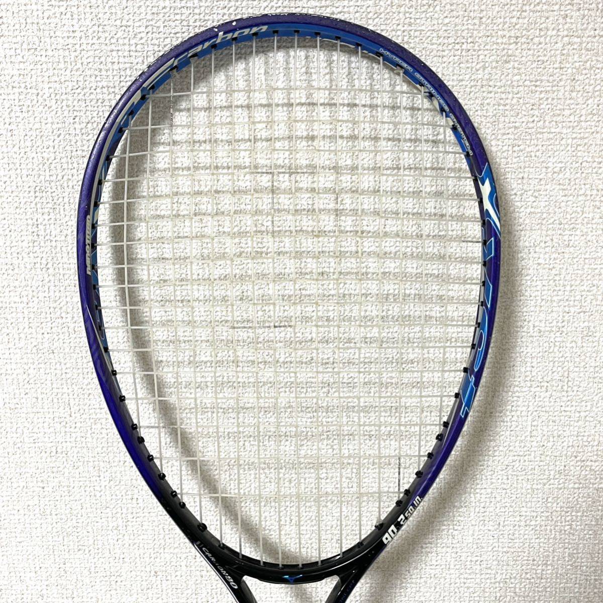 mizuno ミズノ Xyst Z1 軟式 テニスラケット ソフトケース付 Z-1 (k317)_画像3