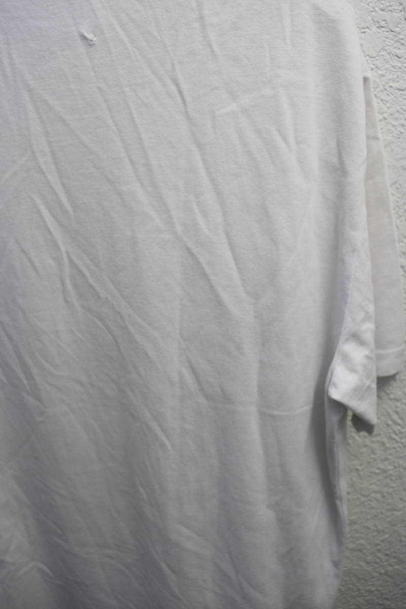 即決 14AW Maison MARTIN MARGIELA ⑩ メゾンマルジェラ マルタンマルジェラ 半袖無地クルーネックTシャツ ホワイト 白 48_画像8