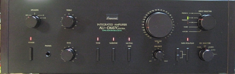 日本産】 AUDIO【Sansui INTEGRATED AMPLIFIER AU-D607G EXTRA メンテ