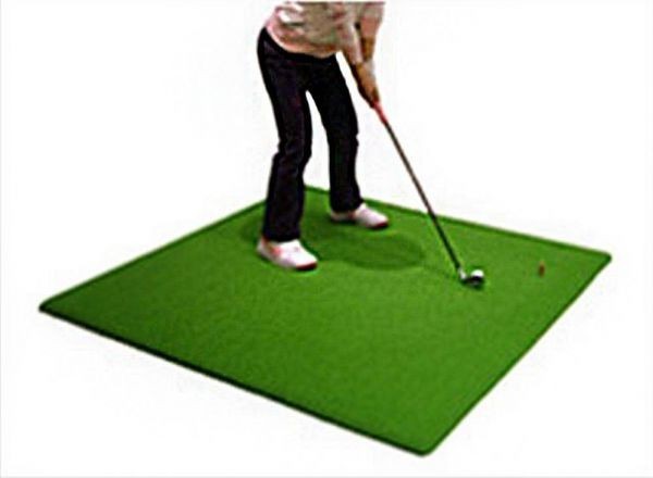 ゴルフ 練習用 ショットマット ゴルフマット ＧＯＬＦ練習 人工芝125cm×100cm ウレタンボール6個 オリジナルティー2個付き 滑り止め g1