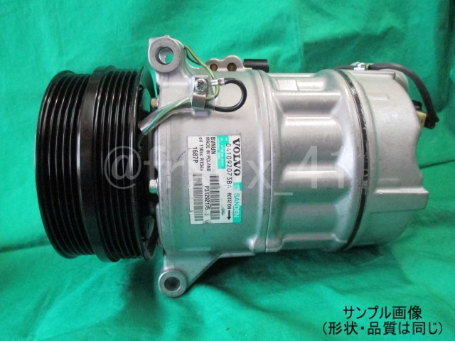 VOLVO*PXC16-1687P★リビルトエアコンコンプレッサー★P31292175*サンデン*コイル巻替え済み*V40 T3 T4 T5 2.0の画像2