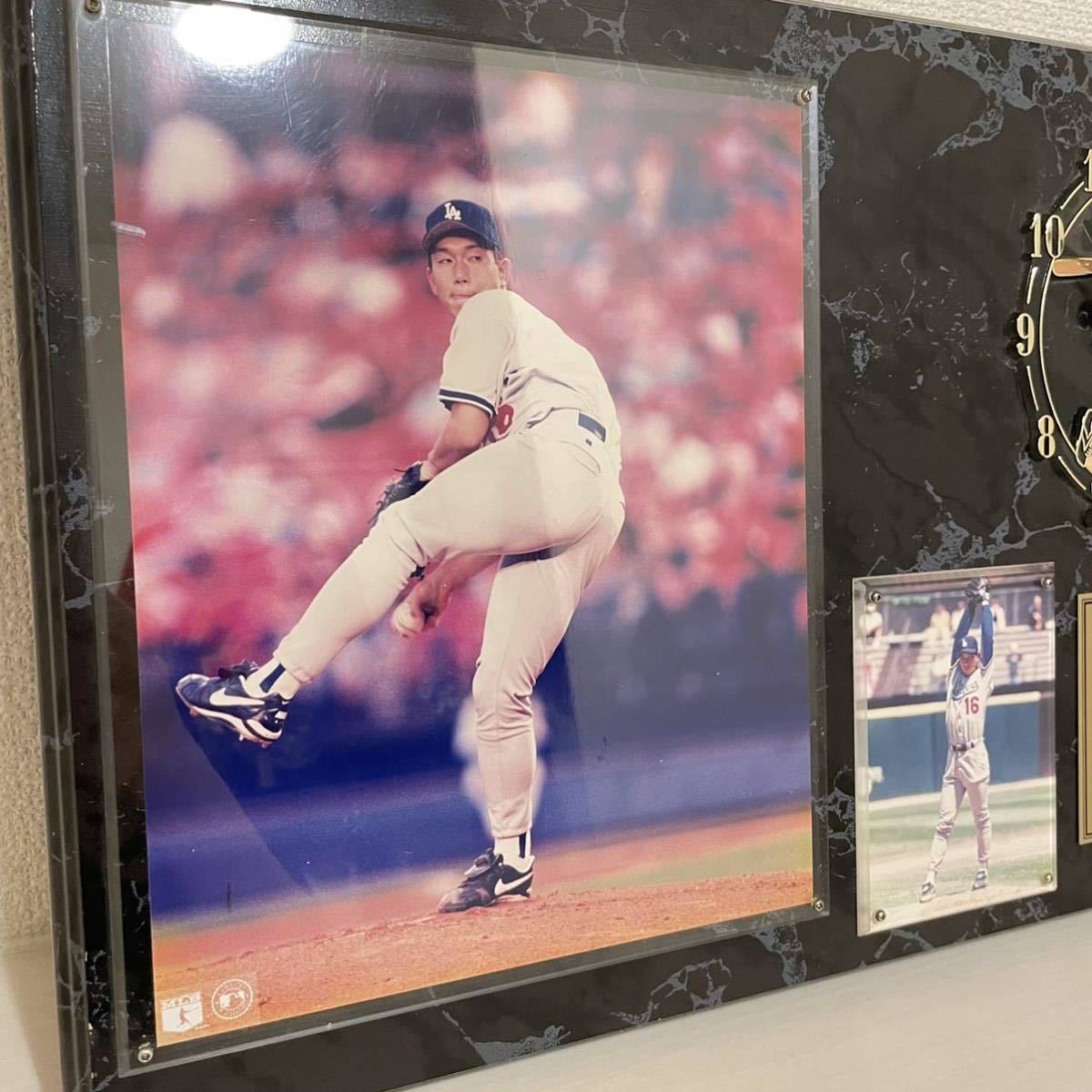 【希少】野茂英雄　フォトプラーク　時計　プレート　フレーム　MLB メジャーリーグ　野球　フォト　写真　殿堂　コレクション　NOMO_画像2