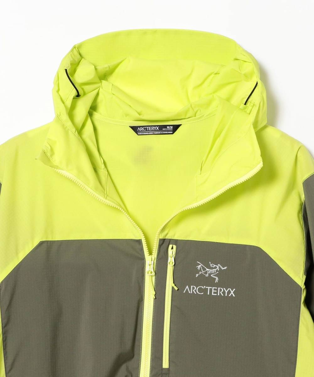 即決 Mサイズ ARC’TERYX SQUAMISH Hoodie Forage/Sprint イエロー 新品未使用 送料無料 アークテリクス ビームス