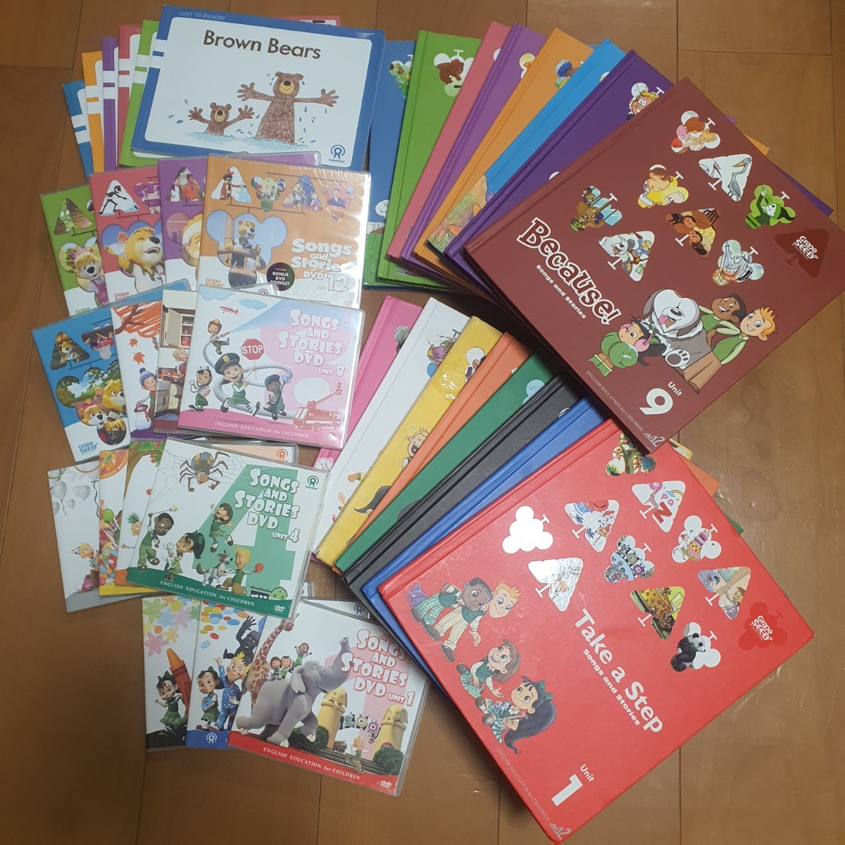 グレープシード 英語教材 Grape SEED ユニットunit 1～16 CD DVD & リトルシード LittleSEED 全8セット ほか  明泉幼稚園英語絵本