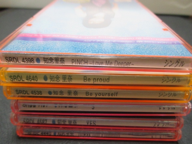 CD 8㎝ シングル【 知念里奈 6枚セット 】WING / YES / Be yourself / PINCH / Be Proud / Break out Emotion_画像5