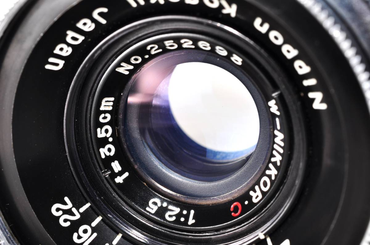 日本光学 W-NIKKOR・C 3.5cm f2.5 シルバー Sマウント ニコン Nikon 実