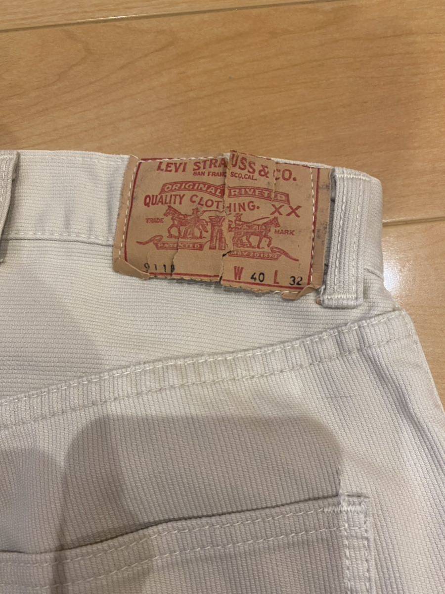 希少サイズ 60's LEVI'S 911B ピケ Rタブ オリジナル ビンテージ (検