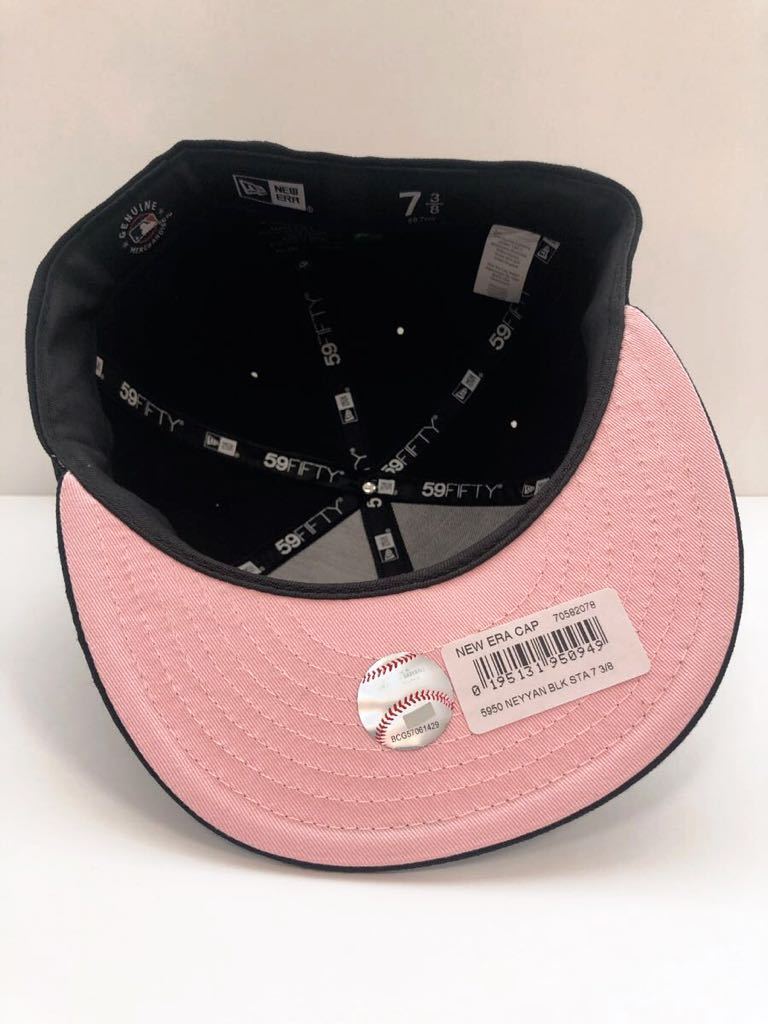 新品73/8☆Wピンズカスタム☆ヤンキース自由の女神&Apple ニューエラ