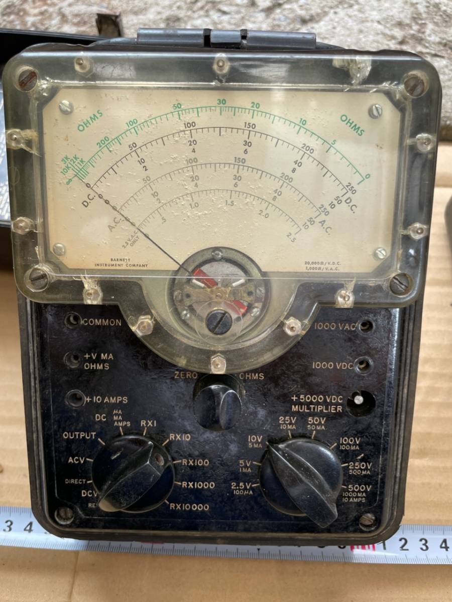 AN/PSM-4E4F MULTIMETER マルチメーター テスター 2台セット　米軍放出品 アマチュア 真空管 ユニオンサプライ沖縄_左