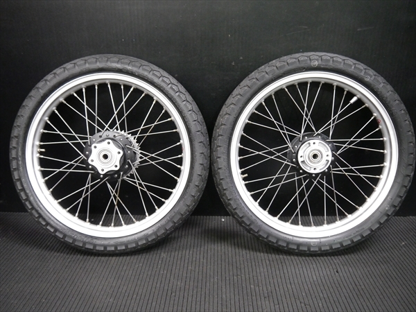 R52199 TZ125 3V3 鉄フレームより 純正スポーク ホイール 前後SET DID