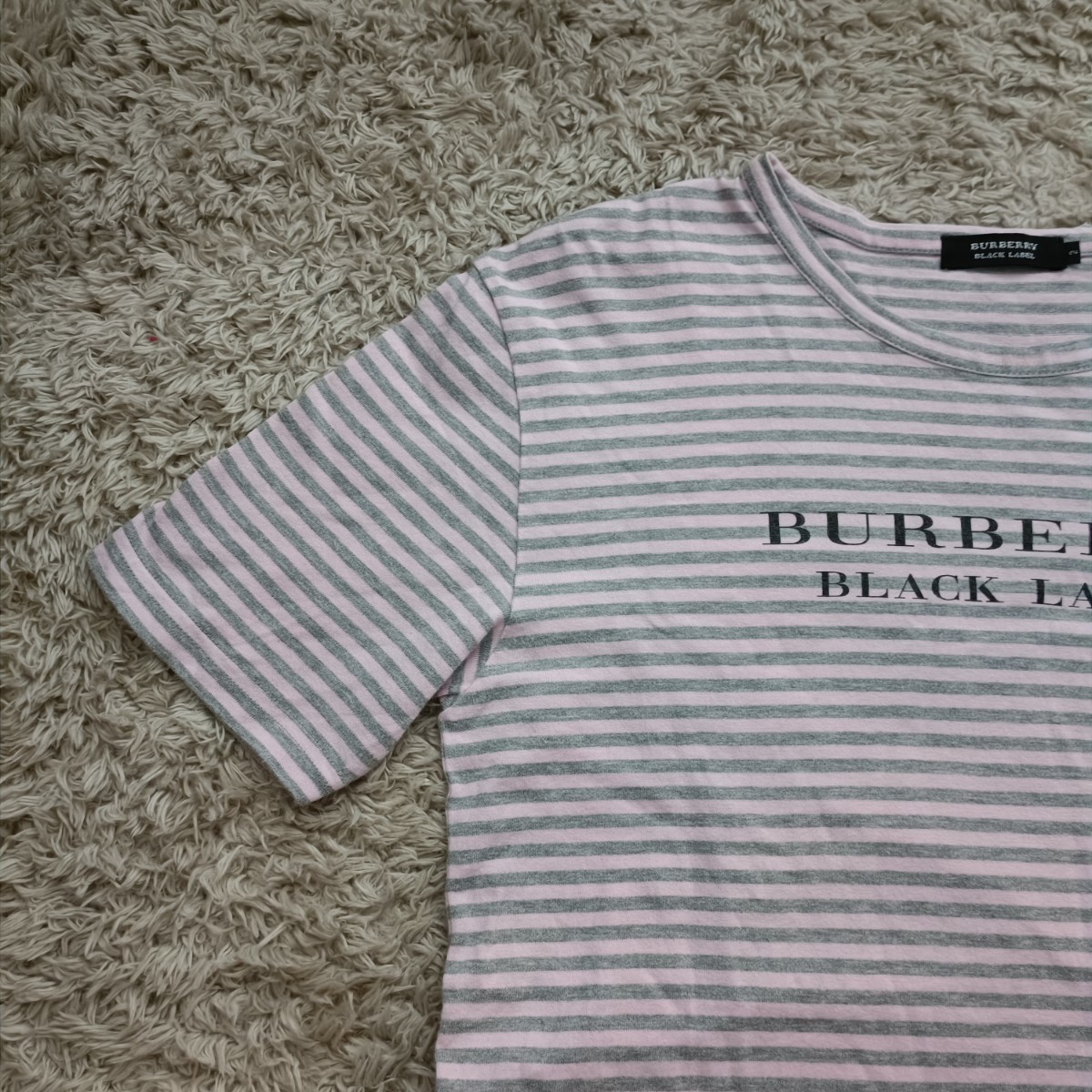 バーバリー ブラックレーベル 半袖 Tシャツ メンズ BURBERRY BLACKLABEL ボーダー_画像4