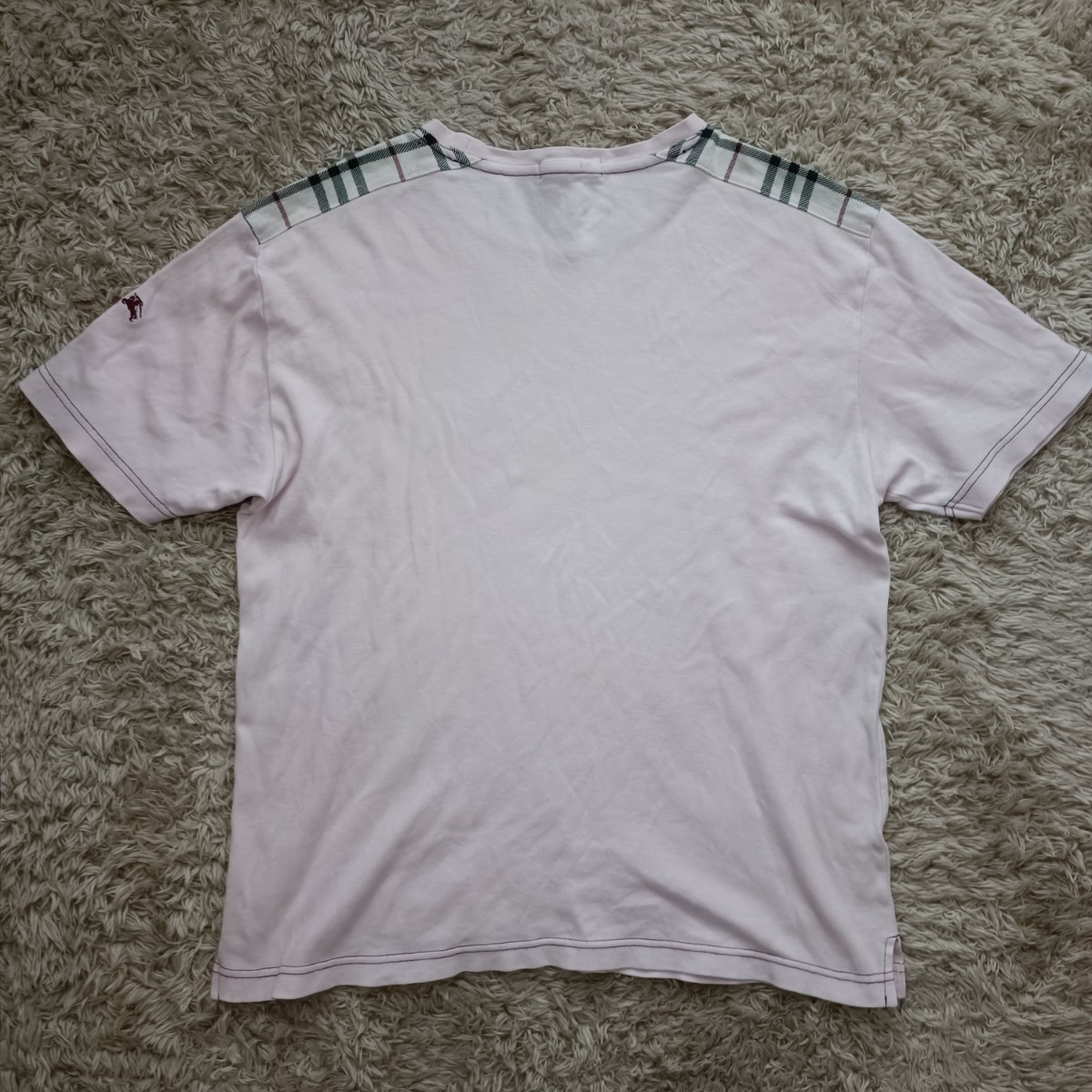 バーバリー ブラックレーベル 半袖 Tシャツ メンズ BURBERRY BLACKLABEL チェック柄 日本製_画像8