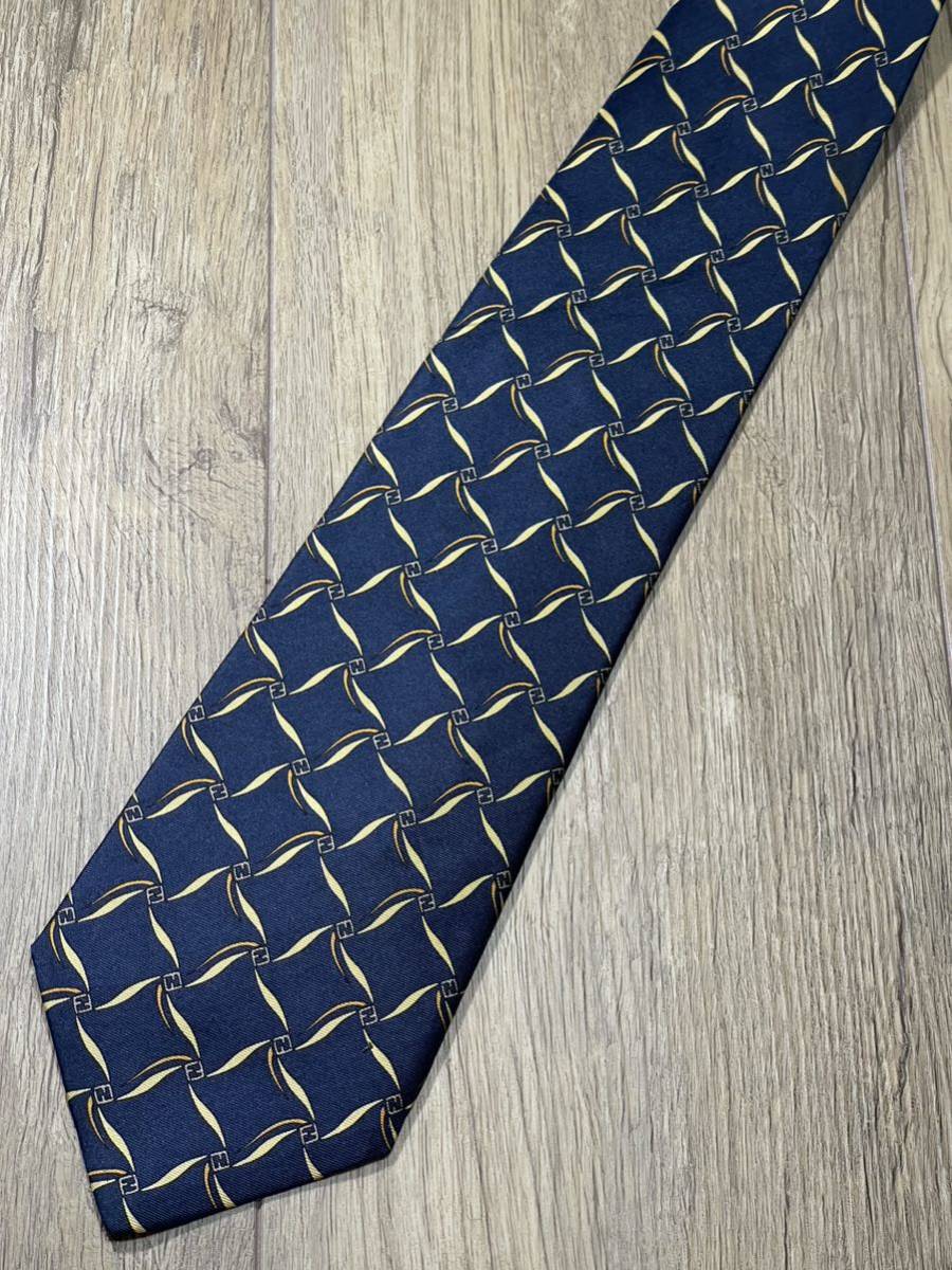  beautiful goods "FENDI" Fendi Zucca check brand necktie 307381