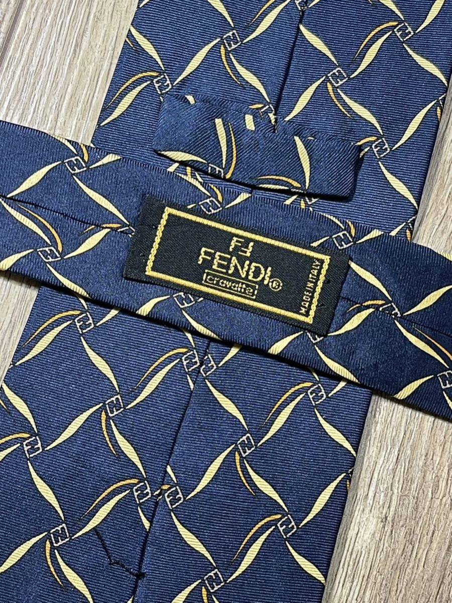  beautiful goods "FENDI" Fendi Zucca check brand necktie 307381