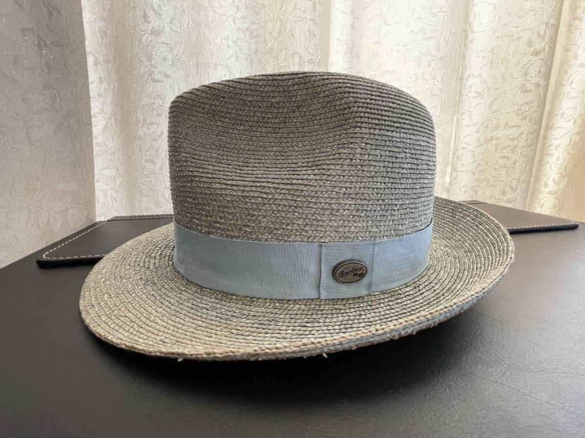 ボルサリーノ Borsalino ストローハット パナマハット 麦わら帽子-