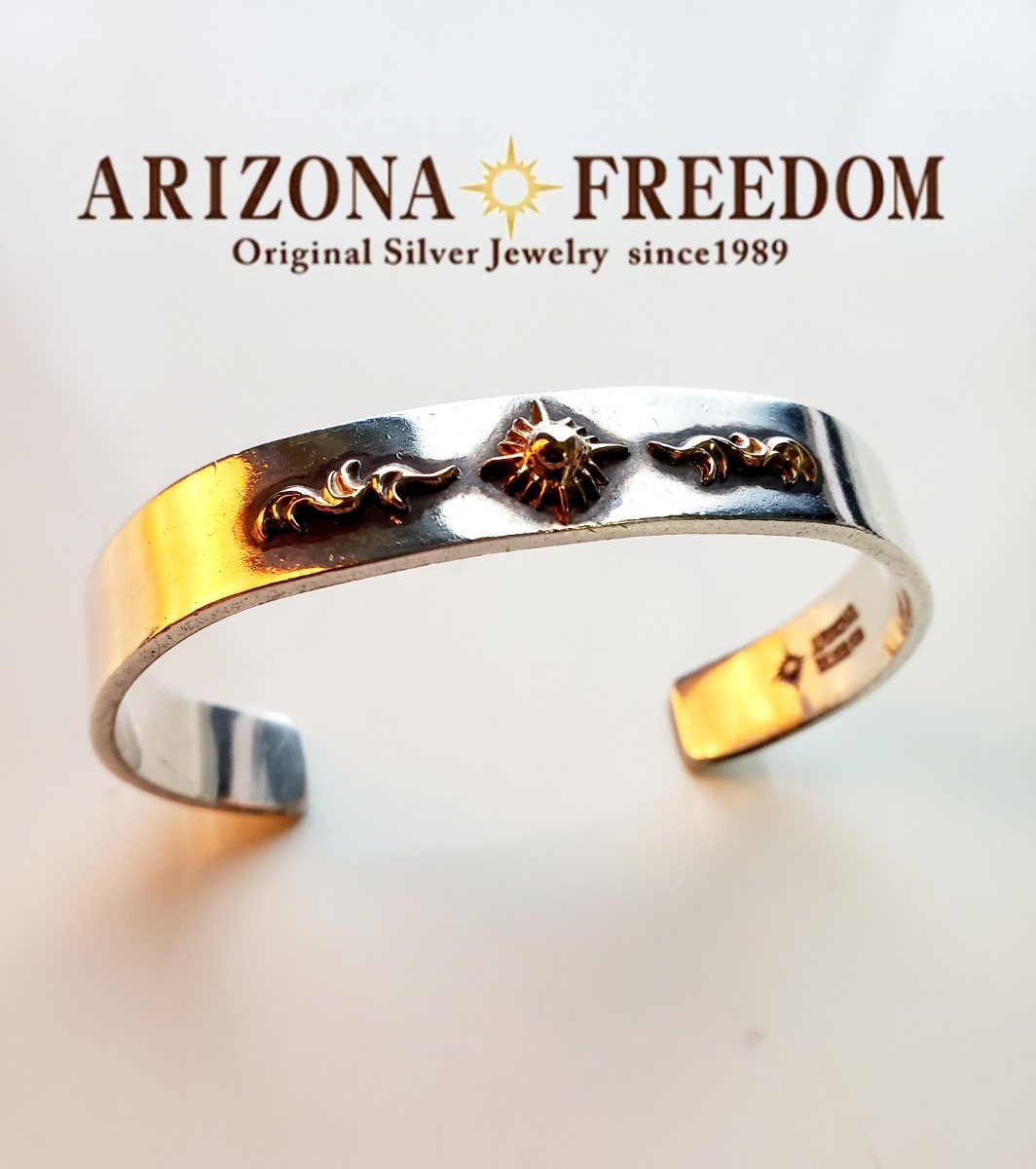 完売】 【アリゾナフリーダム】ARIZONAFREEDOM 中太陽神金浮き唐草