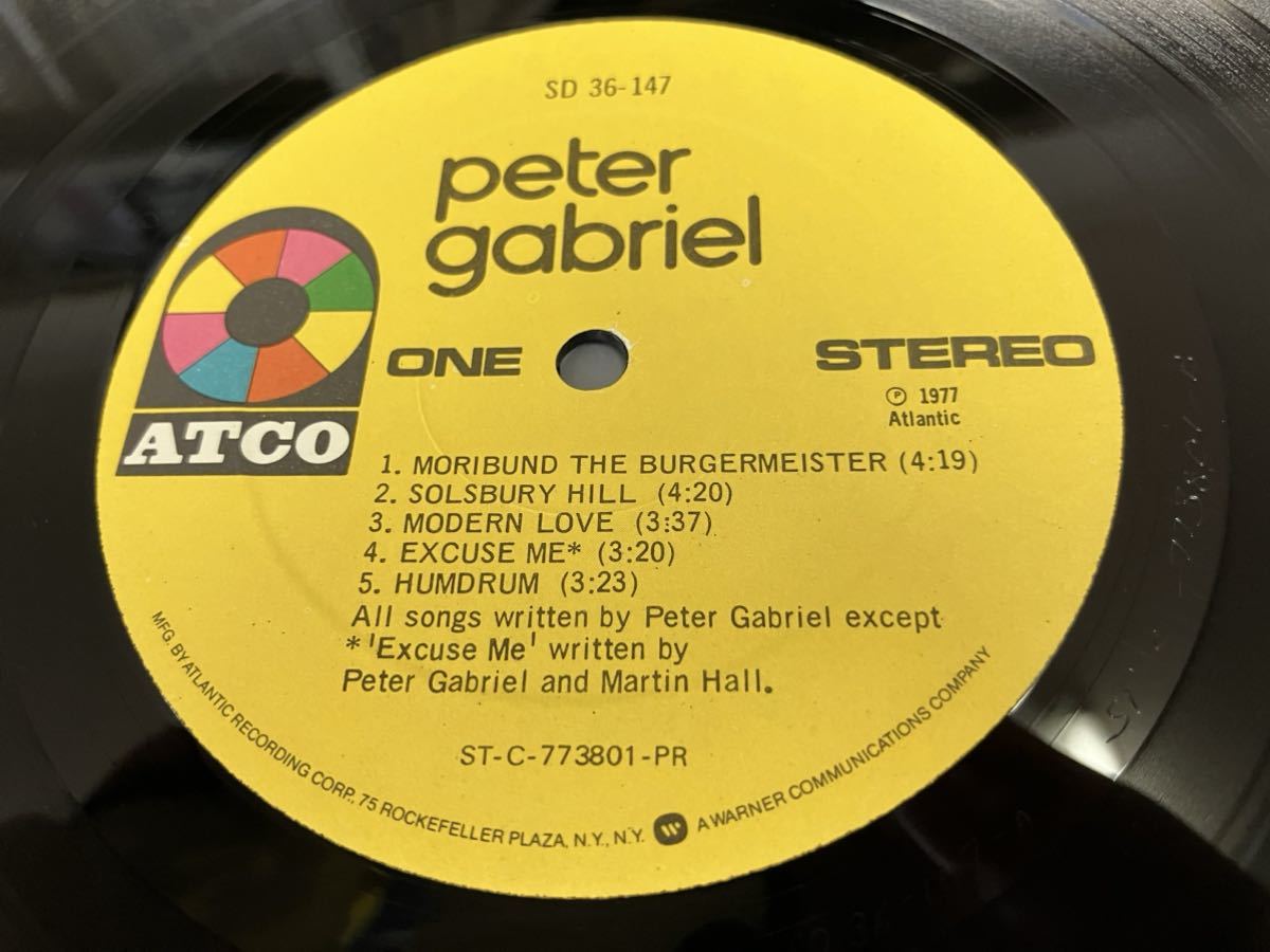 Peter Gabriel★中古LP/US盤「ピーター・ガブリエル」_画像4