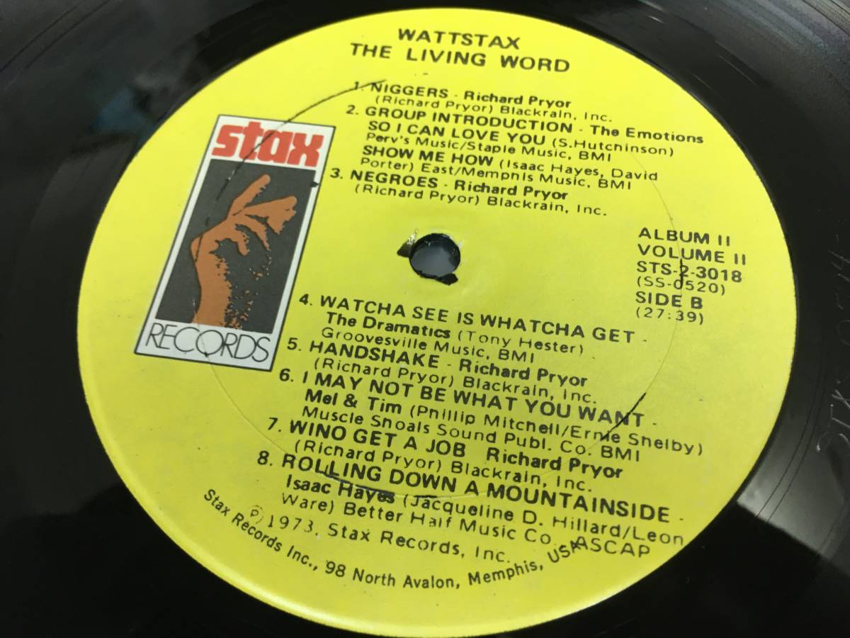 V.A.★中古2LP/USオリジナル盤「Wattstax2～The Living Word」カット盤_画像7