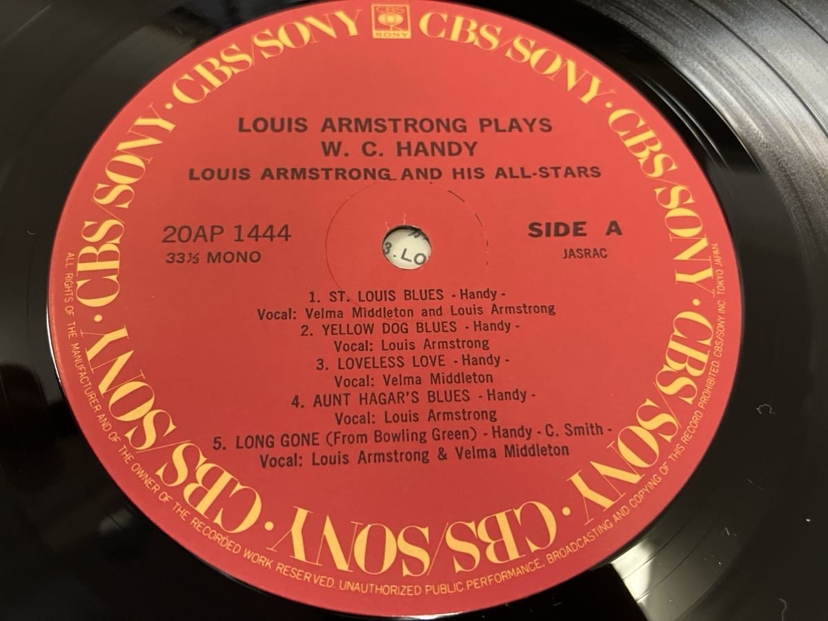 Louis Armstrong★中古LP国内盤帯シュリンク付「ルイ・アームストロング・プレイズ・W.C.ハンディ」_画像4